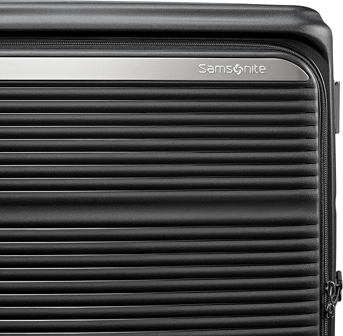 Samsonite Paralux Carry-On Luggage - Innovative Design - Quick Access Front Pocket - Dual Suspension Wheel Technology - TSA Lock - Expandable - Includes Removable Packing Cubes - Black