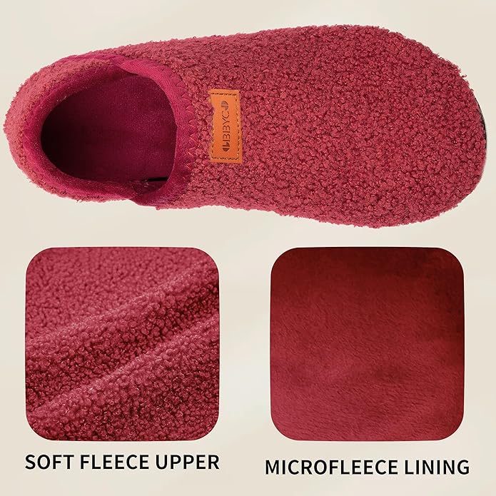 Women's Men's Fuzzy Fur Slippers Casual House Shoes Non Slip Barefoot Slipper Socks Warm Closed Back Indoor Outdoor Shoes