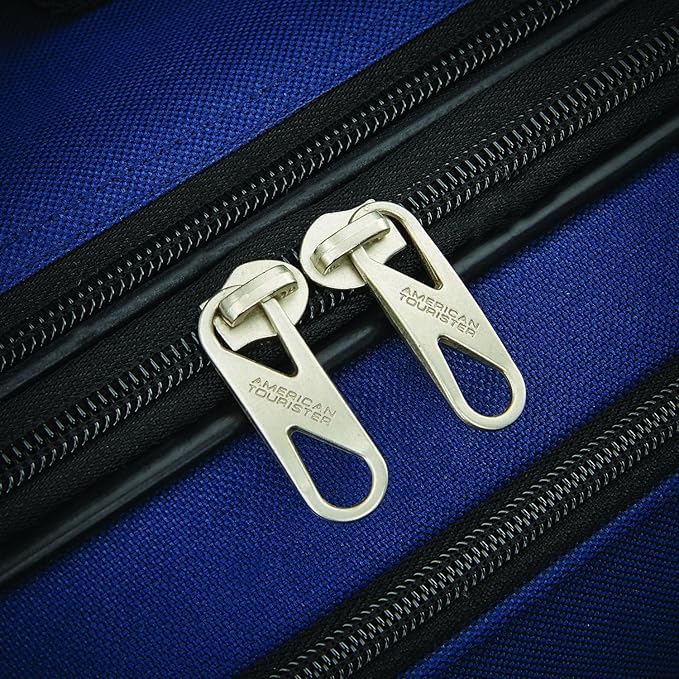 American Tourister Fieldbrook XLT Softside Upright Luggage, Navy, 3-Piece Set (BB/21/25)