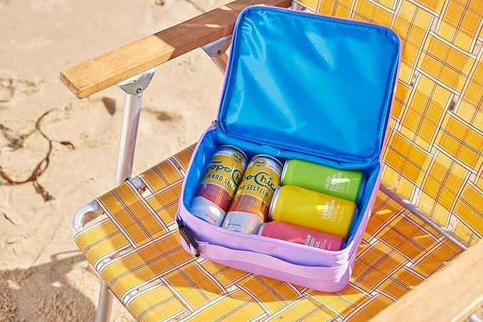 PackIt Freezable Classic Lunch Box, Lavender, Built with EcoFreeze Technology, Collapsible, Reusable, Zip Closure With Zip Front Pocket and Buckle Handle, Designed for Fresh Lunch On the Go