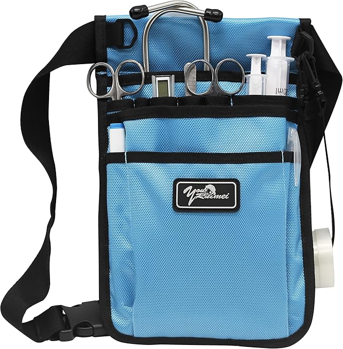 Nurse Fanny Pack for Work,Kit Practical Waist Bag for Nurses,Fanny Pack for Basics,Nurse Utility Belt Organizer Bag (Royal Blue)