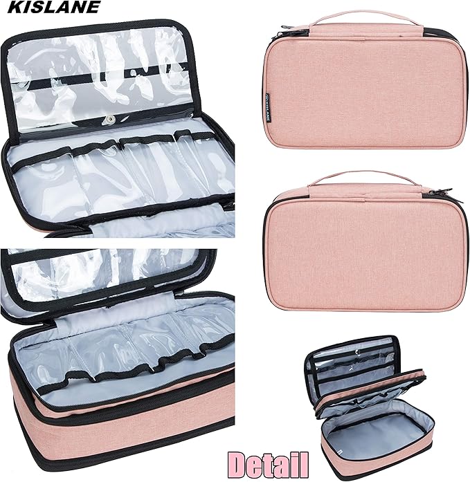 Baby Girl Hair Accessories Storage Bag, Soft Headbands Holder, Barrette, Bows, Hair Ties, Pins, Clips Storage Bag for Girls, Baby Mittens Storage Travel Bag with Multi-Compartment