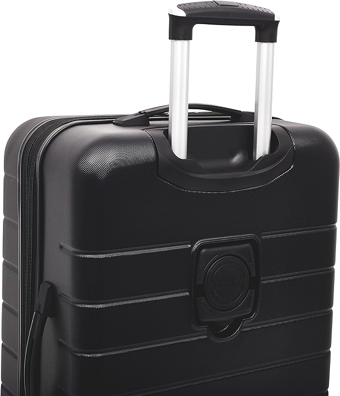 Wrangler Smart Spinner Hardside Luggage, 3 Piece Set, Black