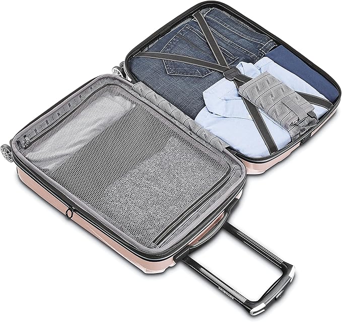 Samsonite Centric 2 Hardside Expandable Luggage with Spinner Wheels, Blossom Pink, 2-Piece Set (20/24)