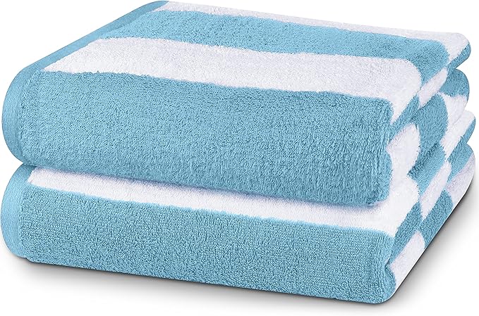 Utopia Towels, 35 by 70 Inches Beach Towel, 100% Ring-Spun Cotton Jumbo Bath Sheet, Highly Absorbent, Super Soft & Quick-Dry Towel, 2 Pack Green
