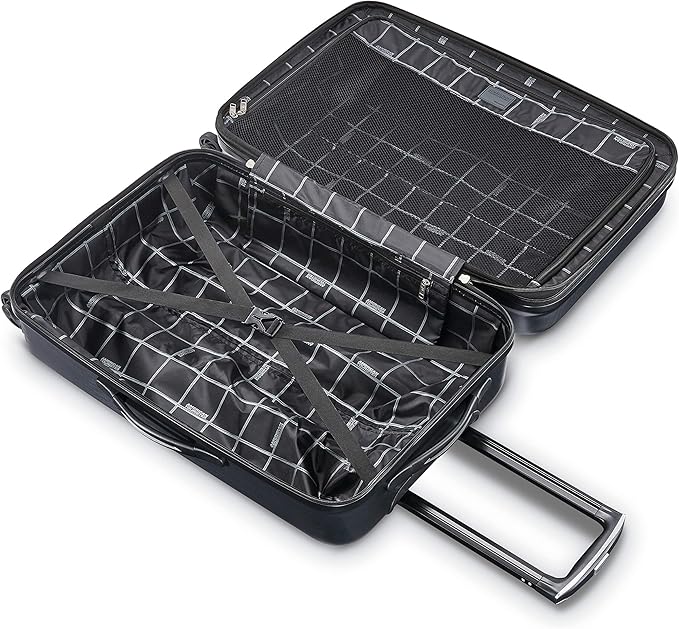 American Tourister Moonlight Hardside Expandable Luggage with Spinner Wheels, Anthracite, Checked-Large 28-Inch