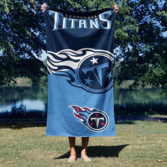 Northwest NFL Oversized Microfiber Beach Towel, 60 x 70 Inches – Quick Dry, Sand Resistant, Lightweight, Highly Absorbent, Shibori Design