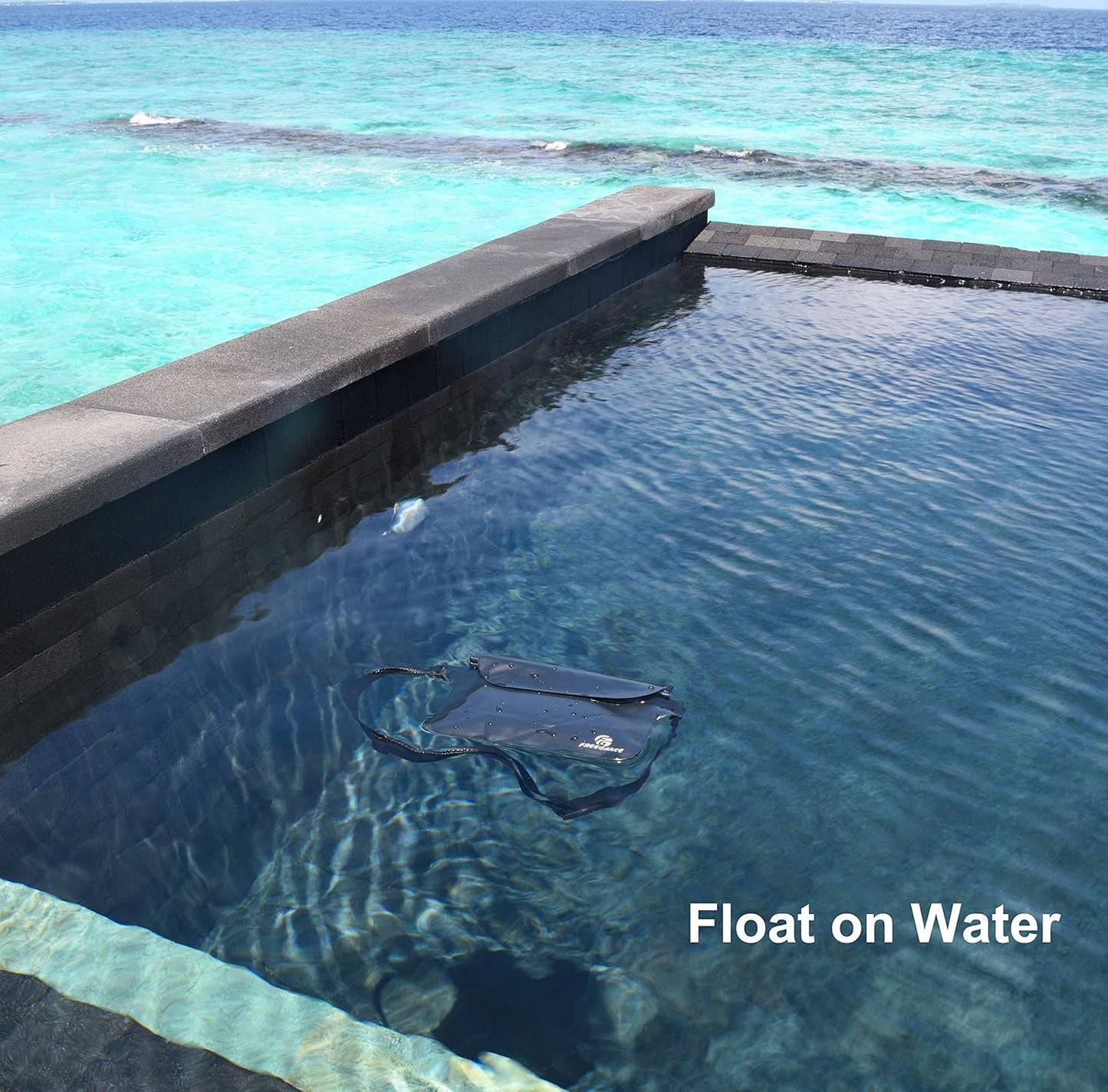 Freegrace Waterproof Pouches with Waist Strap / Pouch Case Bundle Set- Keep Your Phone & Valuables Dry and Safe - Waterproof Dry Bags for Boating Swimming Snorkeling Kayaking Beach Water Parks Pool