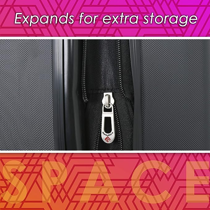 Travelers Club Chicago Hardside Expandable Spinner Luggage, Purple, 22" Carry-On