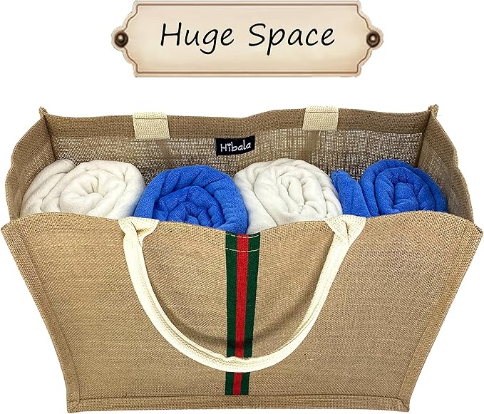 Hibala Woven Large Beach Bag Straw Beach Tote Handmade Weaving Shoulder Tassel Bag Handbag