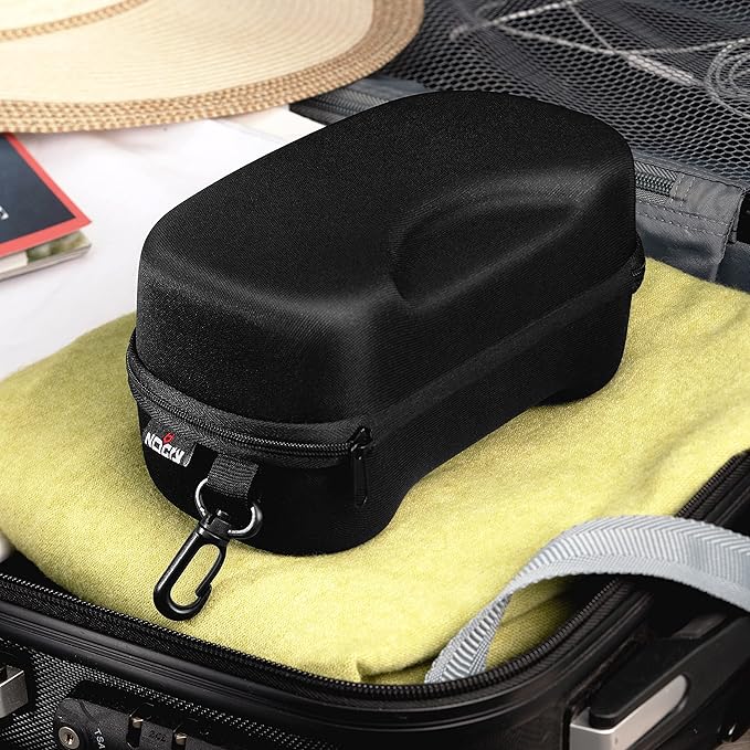NoCry Protective Goggle Case; Fits Most Goggles; Semi Hard, Water Resistant and Shockproof Outer Shell; Reinforced Zipper; Belt Clip; Designed to Fit All Safety Goggles; Black