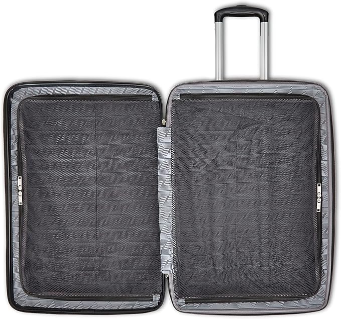 Samsonite Evolve SE Hardside Expandable Luggage, Bass Black, Large Spinner