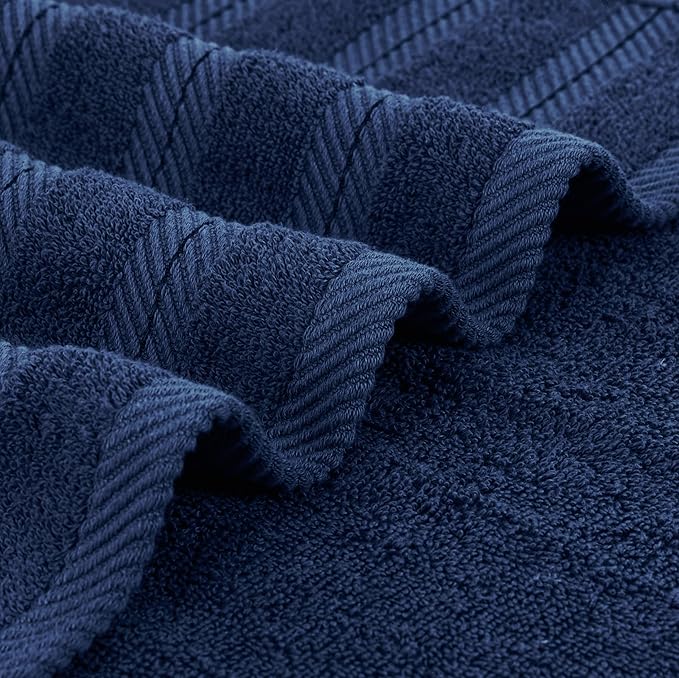 Utopia Towels 4 Pack Premium Extra Large Bath Towels Set, (30 x 60 Inches) 100% Ring Spun Cotton, Lightweight and Highly Absorbent Quick Drying Towels, Perfect for Daily Use (Navy)
