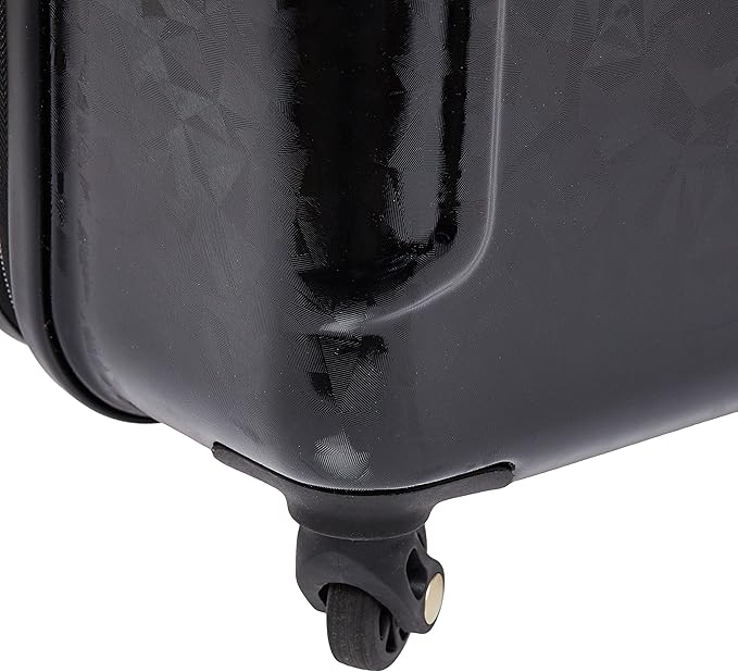 American Tourister Belle Voyage Hardside Luggage with Spinner Wheels, Black, Checked-Medium 25-Inch