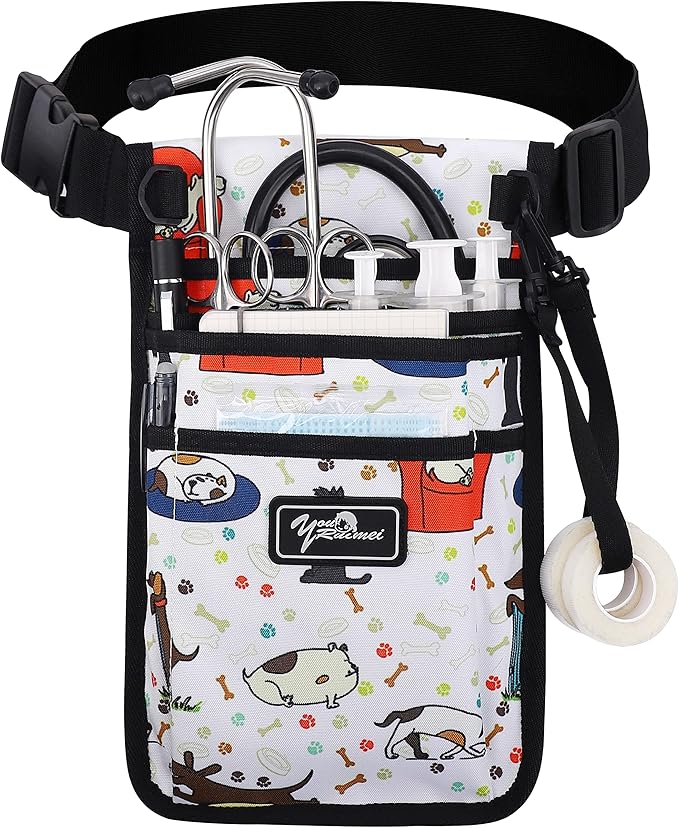 Nurse Fanny Pack for Work,Kit Practical Waist Bag for Nurses,Fanny Pack for Basics,Nurse Utility Belt Organizer Bag (M-Color22XG)