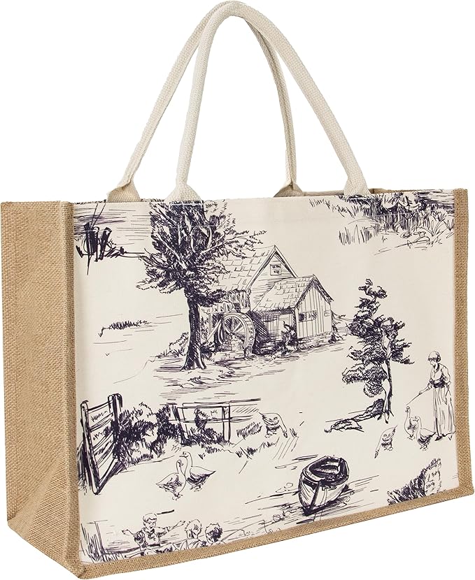 Hibala Woven Large Beach Bag Straw Beach Tote Handmade Weaving Shoulder Tassel Bag Handbag