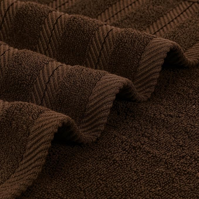Utopia Towels 4 Pack Premium Extra Large Bath Towels Set, (30 x 60 Inches) 100% Ring Spun Cotton, Lightweight and Highly Absorbent Quick Drying Towels, Perfect for Daily Use (Dark Brown)