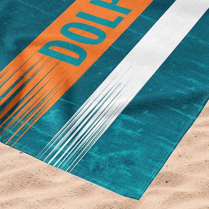 Northwest NFL Oversized Microfiber Beach Towel, 60 x 70 Inches – Quick Dry, Sand Resistant, Lightweight, Highly Absorbent, Shibori Design