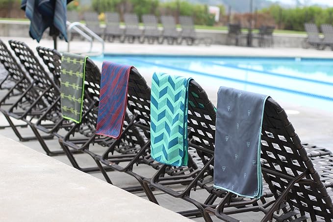 Acteon Large Microfiber Beach Towel, 64" x 30" Quick Dry Odor-Free Technology, Men & Women Fast Drying Absorbent Swim Towels for Swimmers, Sand, Pool, Travel, Hiking, Gym, Camping, Bath