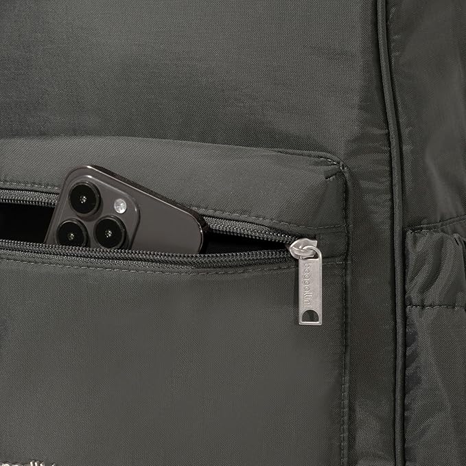 Baggallini Securtex Anti-Theft Laptop Backpack, Charcoal