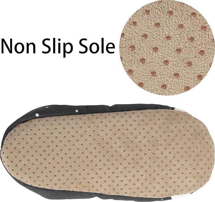 BenSorts Fuzzy Slipper Socks for Women Funny House Slippers with Grips