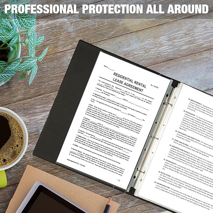 Samsill Sheet Protectors, 8.5 x 14 Inch Document Protectors for Legal Binder, Heavyweight, Clear, Legal Size, Top Loading, Acid Free, 30 Pack