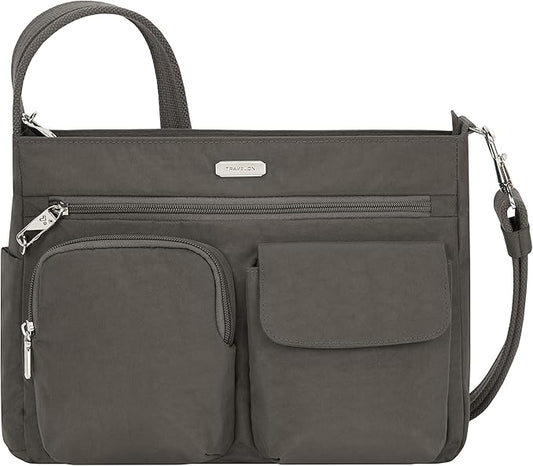 Travelon Anti-Theft Essentials Patch Pocket Crossbody Bag