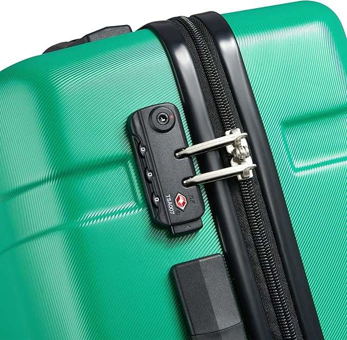 United Colors of Benetton Now! Hardside Luggage with Spinner Wheels, Green, Carry-On 19 Inch