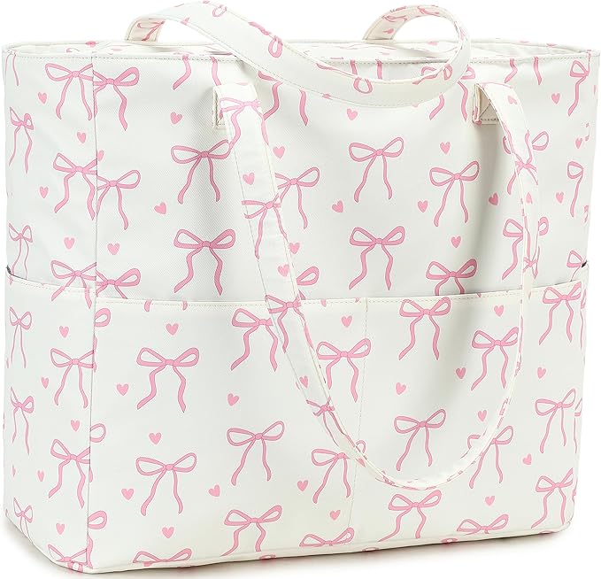 LEDAOU Large Beach Bag Women Waterproof Sandproof Zipper Beach Tote Pool Bag for Swim Gym Grocery Travel with Wet Pocket | Waterproof, Sandproof, Zipper, Pool, Gym, Grocery
