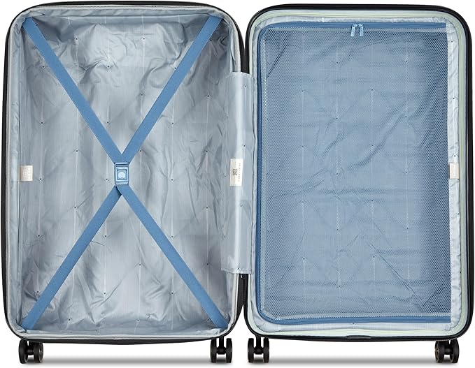 DELSEY PARIS Cruise 3.0 Hardside Expandable Luggage with Spinner Wheels, Deep Sea Navy, Checked-Large 28 Inch