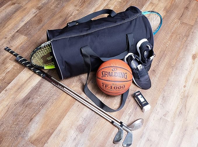 Bag – Convertible 2-in-1 Gym and Travel Bag with Dual Large Pockets, Adjustable Center Gap, Water Repellent Polyester, Perfect for Sports, Fitness, and Weekend Trips (Medium Size)