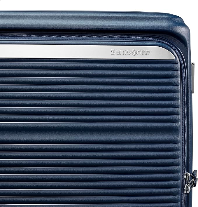 Samsonite Paralux Global Carry-On Luggage - Innovative Design - Quick Access Front Pocket - Dual Suspension Wheel Technology - TSA Lock - Expandable - Includes Removable Packing Cubes - Midnight Navy