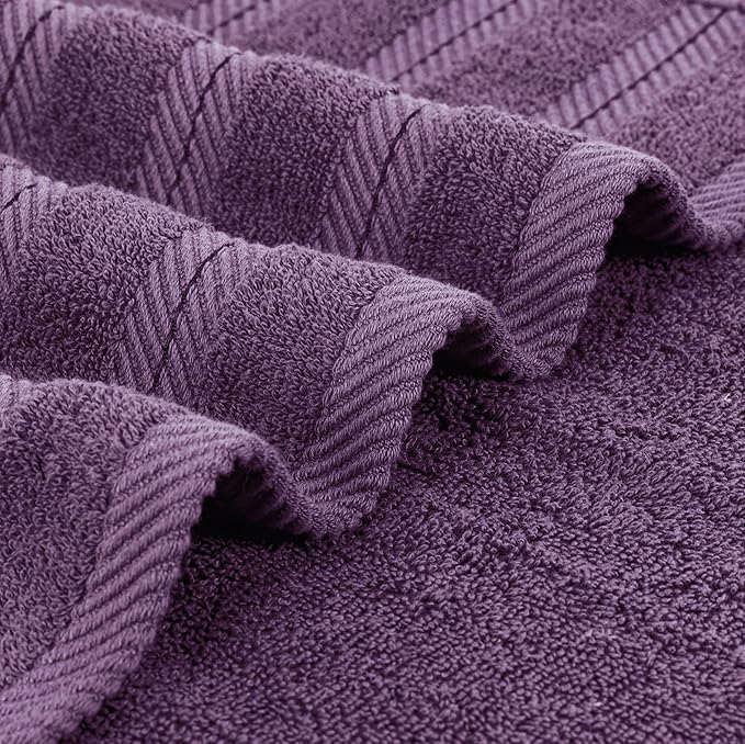 Utopia Towels 4 Pack Premium Extra Large Bath Towels Set, (30 x 60 Inches) 100% Ring Spun Cotton, Lightweight and Highly Absorbent Quick Drying Towels, Perfect for Daily Use (Plum)