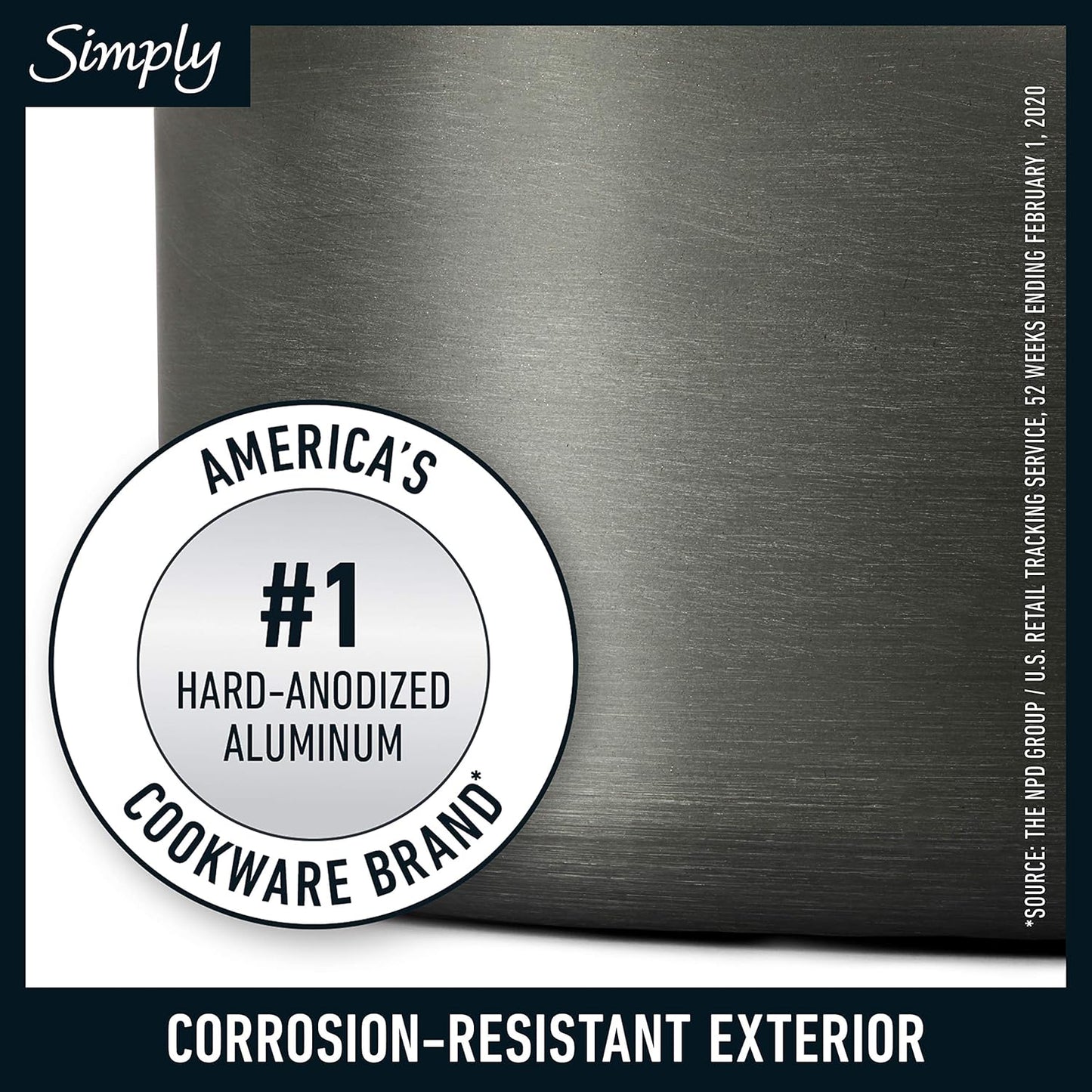 Calphalon 10-Piece Non-Stick Kitchen Cookware Set Black Pots & Pans with Stay-Cool Stainless Steel Handles Hard-Anodized Aluminum for Even Heating