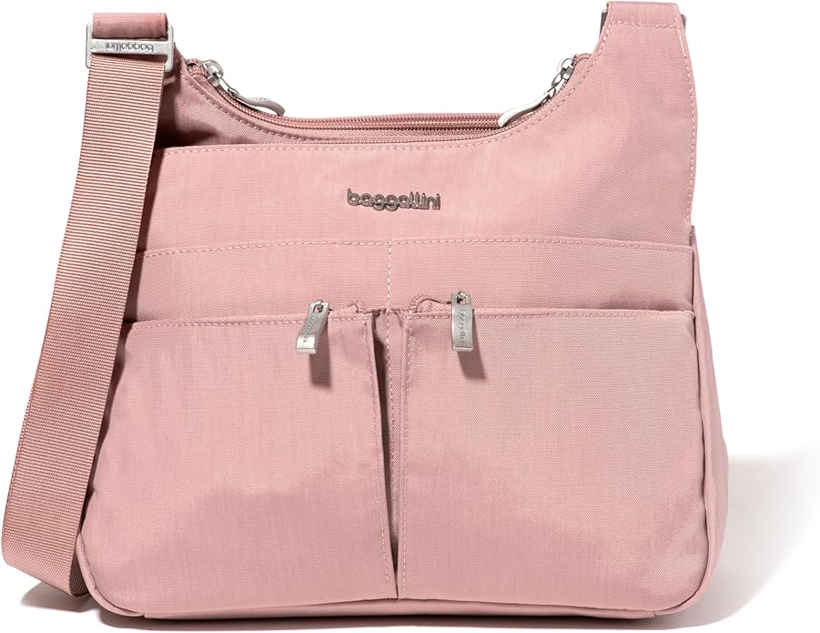 Baggallini Crossbody Travel Bag 11x8.5 Lightweight Water-resistant Nylon Handbag