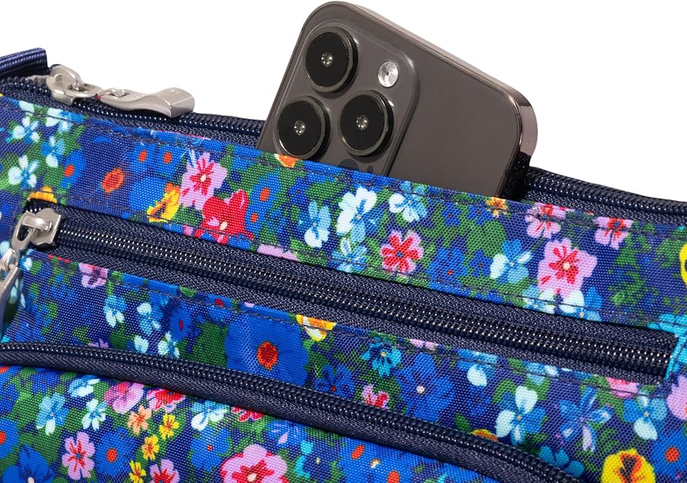 Baggallini Original Everyday 11x7.5 Crossbody Bags Rfid Protected Lightweight Nylon Zippered Travel Purse