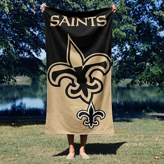 Northwest NFL Oversized Microfiber Beach Towel, 60 x 70 Inches – Quick Dry, Sand Resistant, Lightweight, Highly Absorbent, Shibori Design