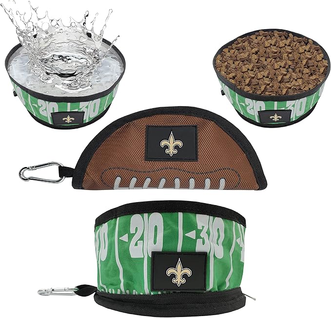 Pets First NFL Collapsible Pet Bowl