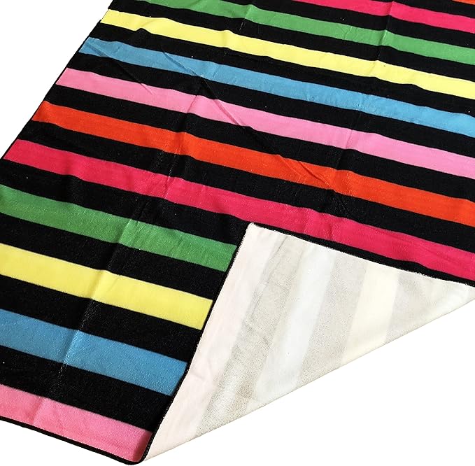 allgala Microfiber Beach Towel | Packable Beach Towel for Family | Quick Dry, Lightweight, Super Absorbent | Perfect for Beach, Pool, and Camping | Oversize 40"x70" - Stripe