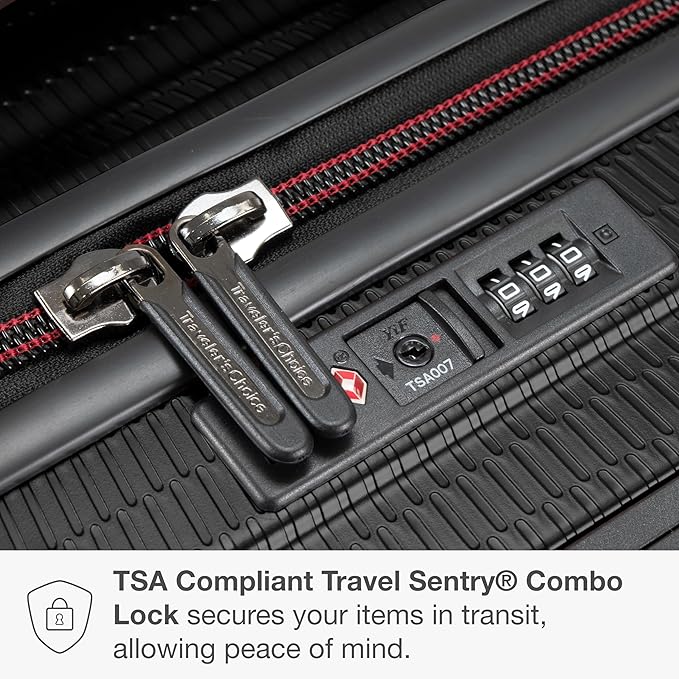Traveler's Choice Maxporter II Polycarbonate Hardside Trunk with Spinner Wheels, Black, 31-Inch Trunk | Luggage, Spinner, Trunk