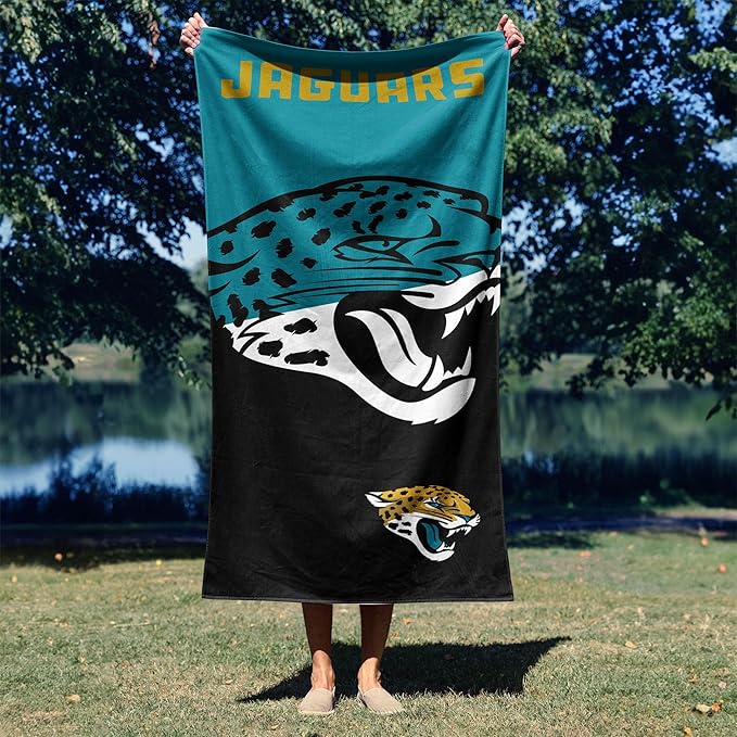 Northwest NFL Oversized Microfiber Beach Towel, 60 x 70 Inches – Quick Dry, Sand Resistant, Lightweight, Highly Absorbent, Shibori Design