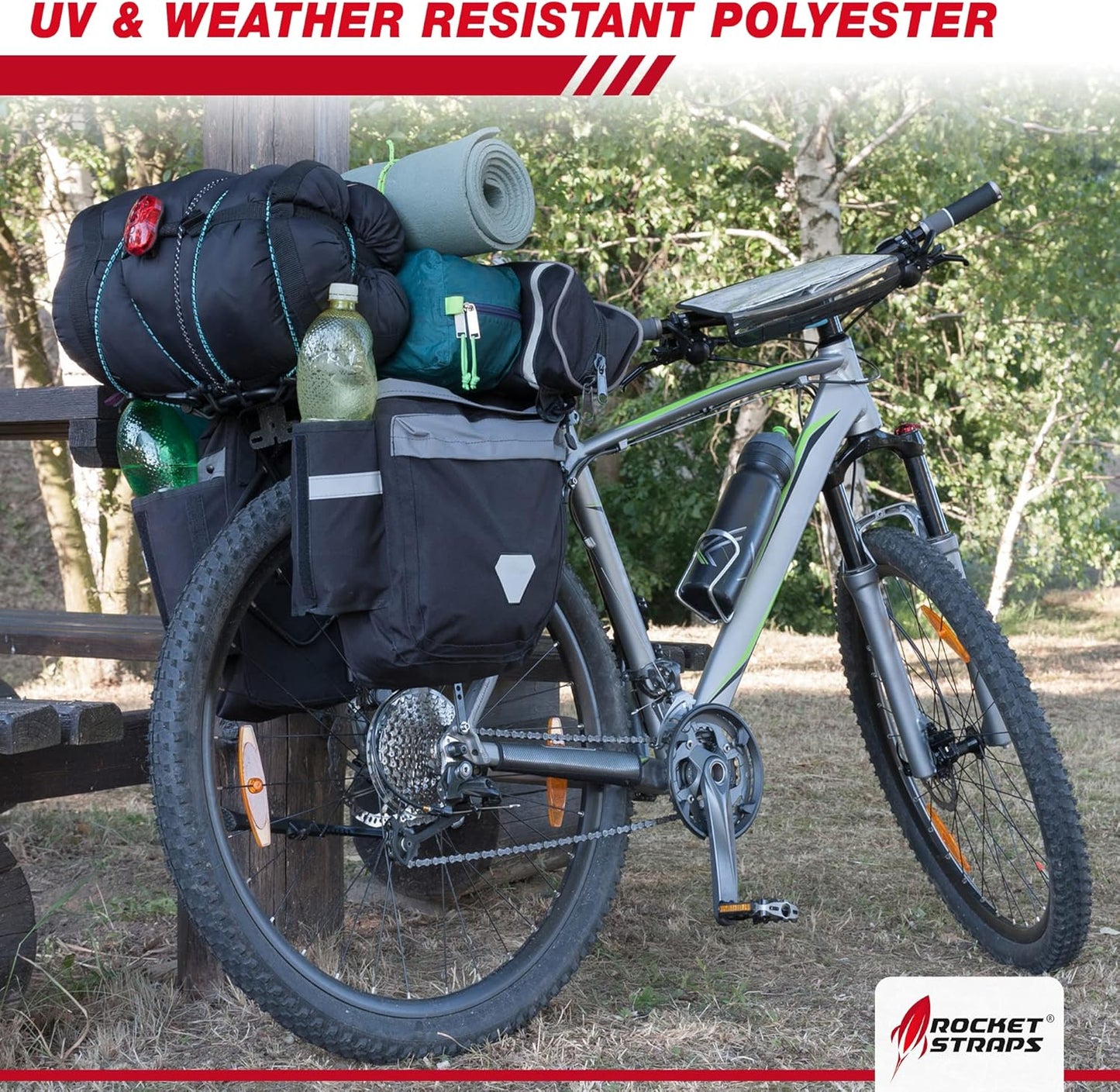 Rocket Straps - Ultimate Outdoor Bungee Cord Assortment - Heavy Duty Set of 12 Bungee Cords (72") Double-J Hooks - Elastic Straps for Camping, Securing, and DIY and Multipurpose