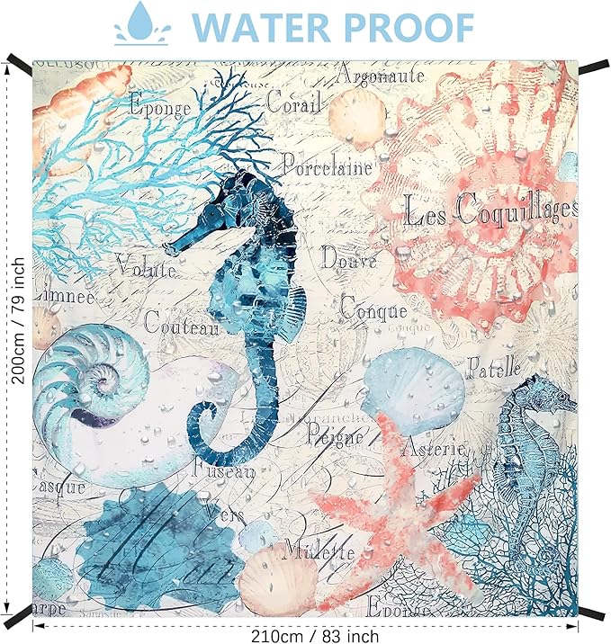 AISPARKY Beach Blanket Waterproof Sandproof Extra Large, Oversized Beach Mat, Quick Drying&Compact&Lightweight, Picnic Blankets Vacation Essentials for Outdoor Beach Camping (79" X 83" (4 Person))