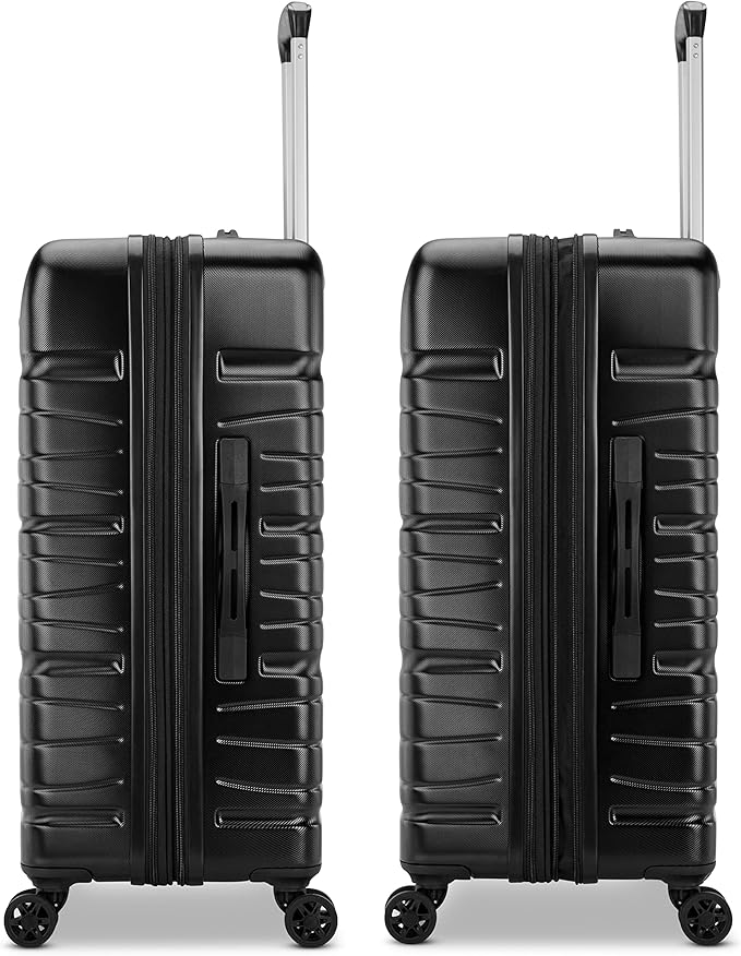 Samsonite Evolve SE Hardside Expandable Luggage, Bass Black, Large Spinner
