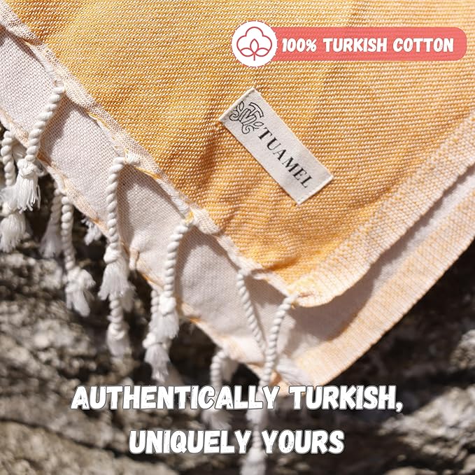 100% Cotton, Sand Proof Beach Towel for Women - Turkish Beach Towels Oversized (69 inch x 37 inch) – Beach Gifts for Women Unique – Sand Towel - Light Weight, Sandfree, Easy to Carry for Traveling