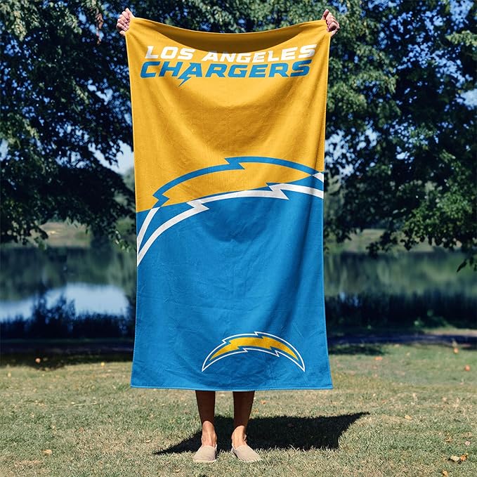 Northwest NFL Oversized Microfiber Beach Towel, 60 x 70 Inches – Quick Dry, Sand Resistant, Lightweight, Highly Absorbent, Shibori Design