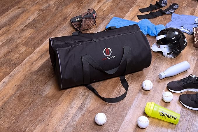 Bag – Convertible 2-in-1 Gym and Travel Bag with Dual Large Pockets, Adjustable Center Gap, Water Repellent Polyester, Perfect for Sports, Fitness, and Weekend Trips (Large Size)