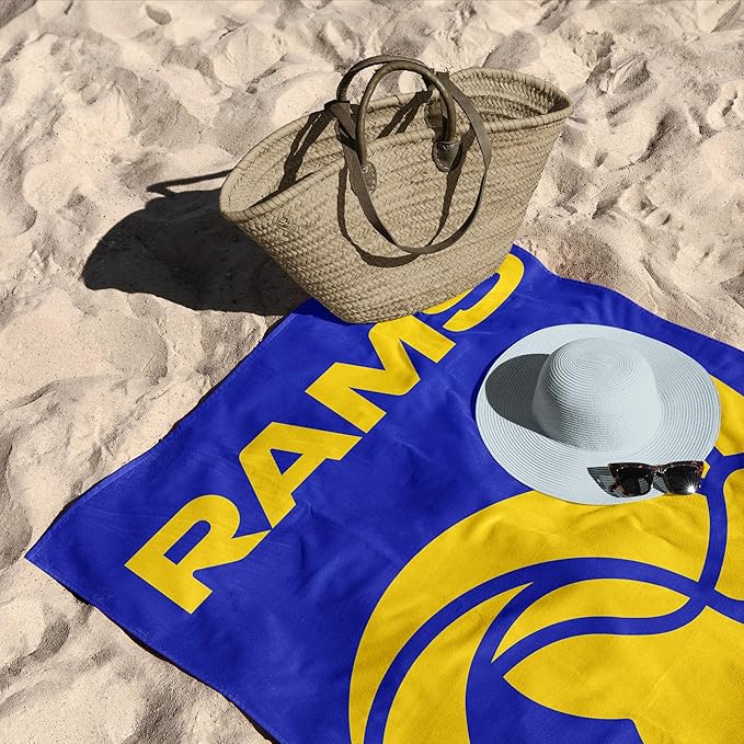 Northwest NFL Oversized Microfiber Beach Towel, 60 x 70 Inches – Quick Dry, Sand Resistant, Lightweight, Highly Absorbent, Shibori Design