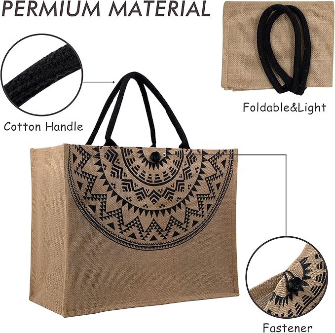 Hibala Woven Large Beach Bag Straw Beach Tote Handmade Weaving Shoulder Tassel Bag Handbag