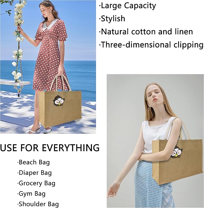 Hibala Woven Large Beach Bag Straw Beach Tote Handmade Weaving Shoulder Tassel Bag Handbag